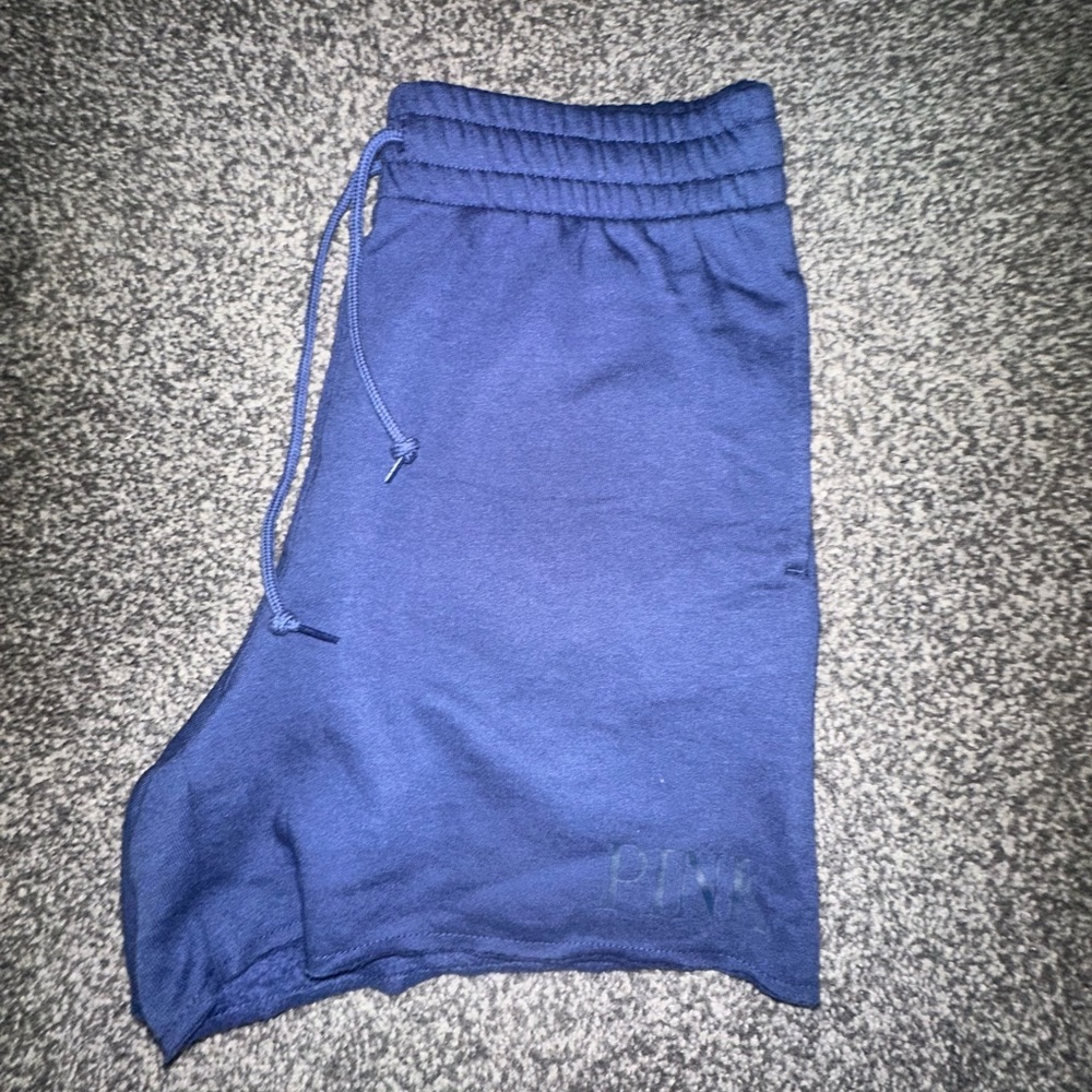 PINK Victoria's Secret Deep Blue Athletic Shorts
